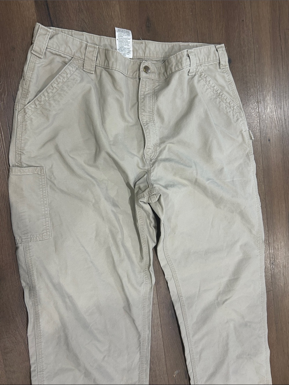 Carhartt Men's Casual Utility Pants in Beige !! 42x34 - Picture 4 of 7
